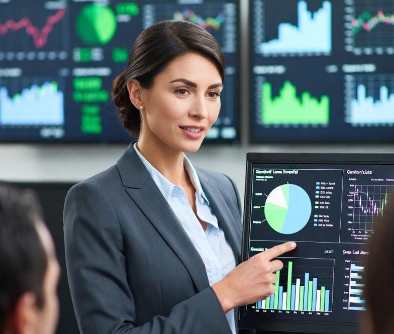 confident female financial advisor